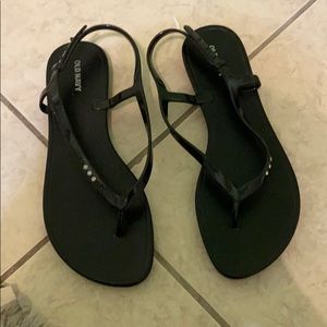 black summer sandals